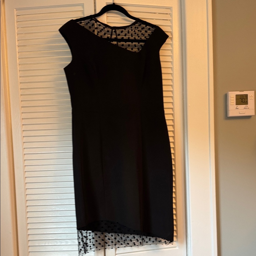 Milly Black Asymmetrical Sheath Dress for Night Out